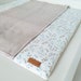 Separate middle pad made of piqué, waterproof for changing table toppers in various colors 
