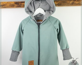 Jacke Softshelljacke Kinderjacke mint uni