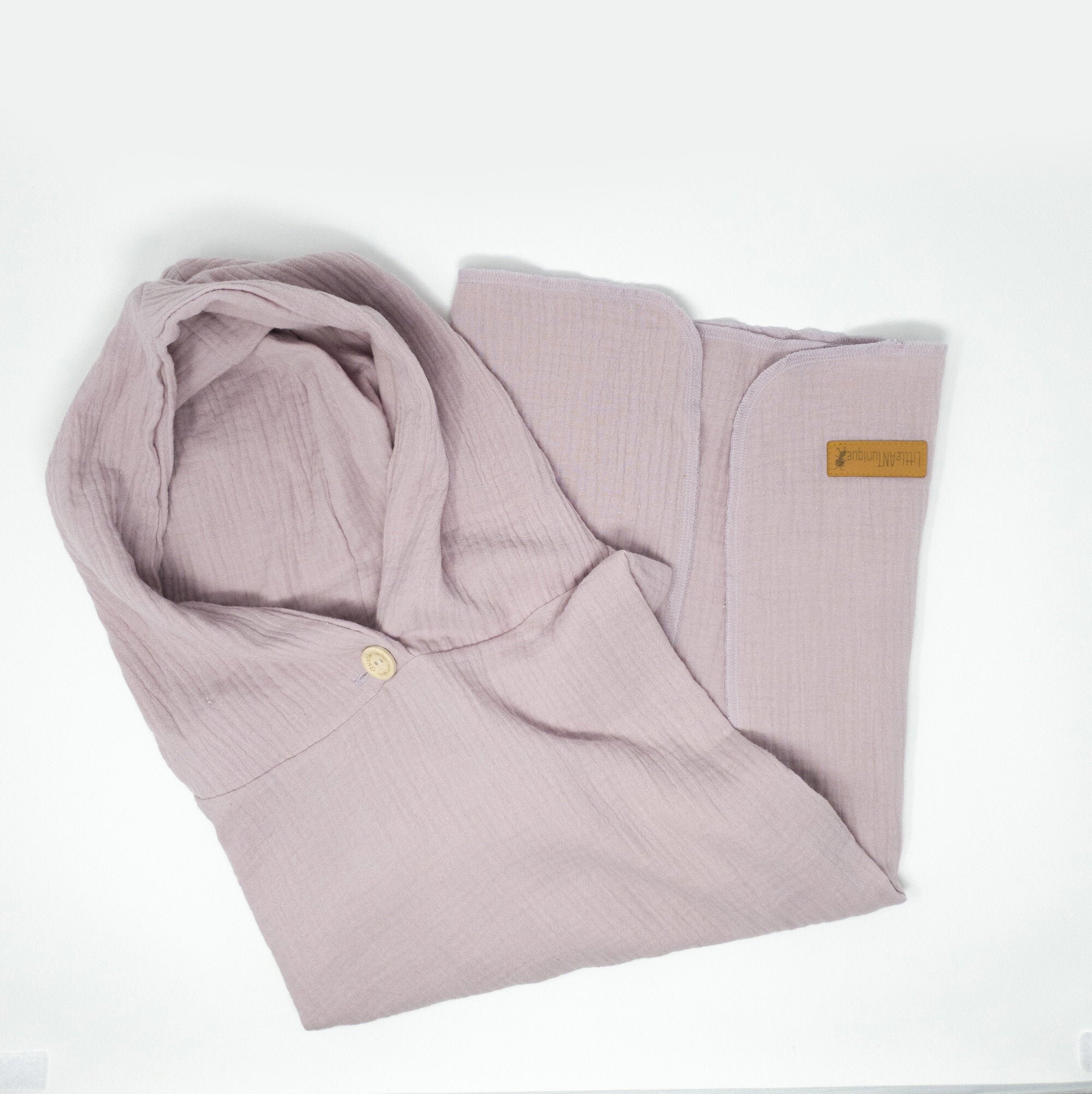 Poncho Badeponcho Musselin altrosa uni