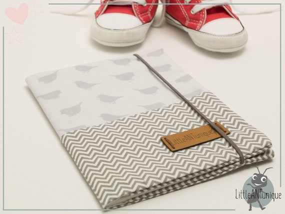 Mother Pass Cover Mother Pass Case Bird Zigzag Grey Etsy