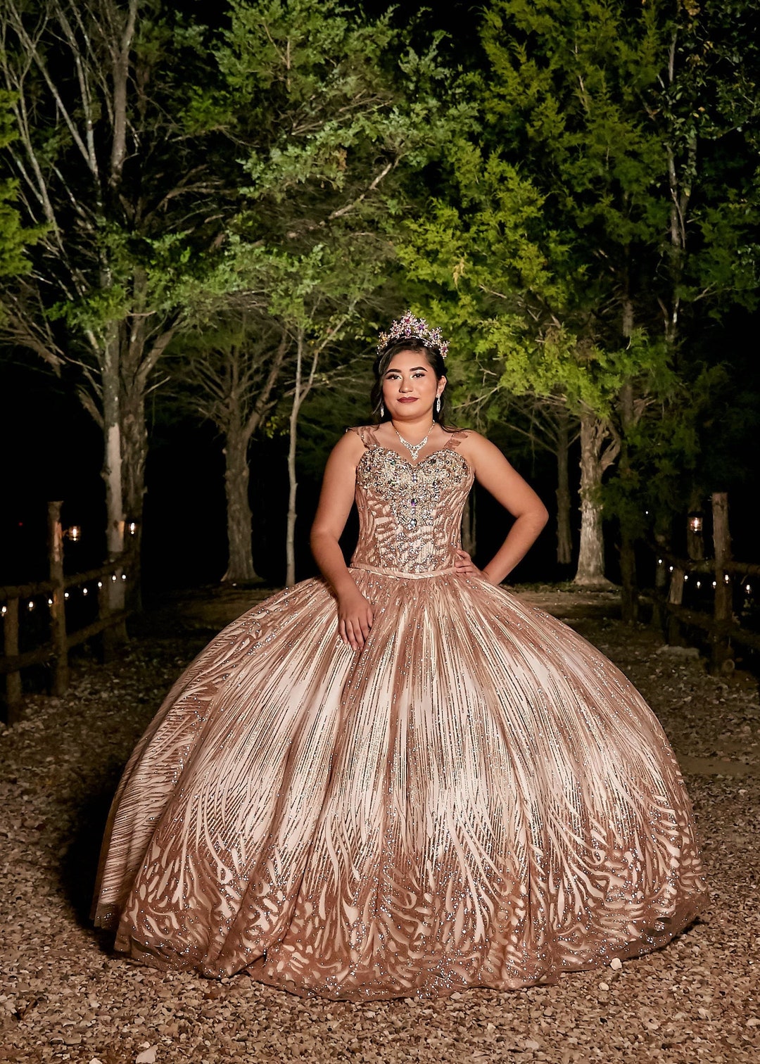 Vestido de Quinceañera de Oro Rosa 2029 - Etsy México Vestido de Quinceañera de Oro Rosa 2029 - Etsy México