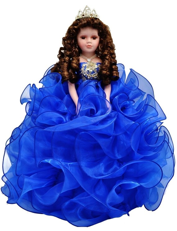 quinceanera dolls royal blue