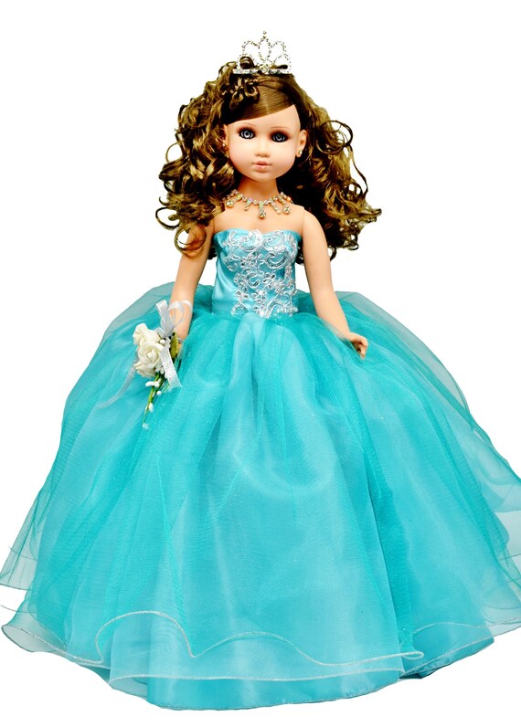 20 Muñeca de quinceañera con vestido de tul color aqua - Etsy España 20 Muñeca de quinceañera con vestido de tul color aqua - Etsy España