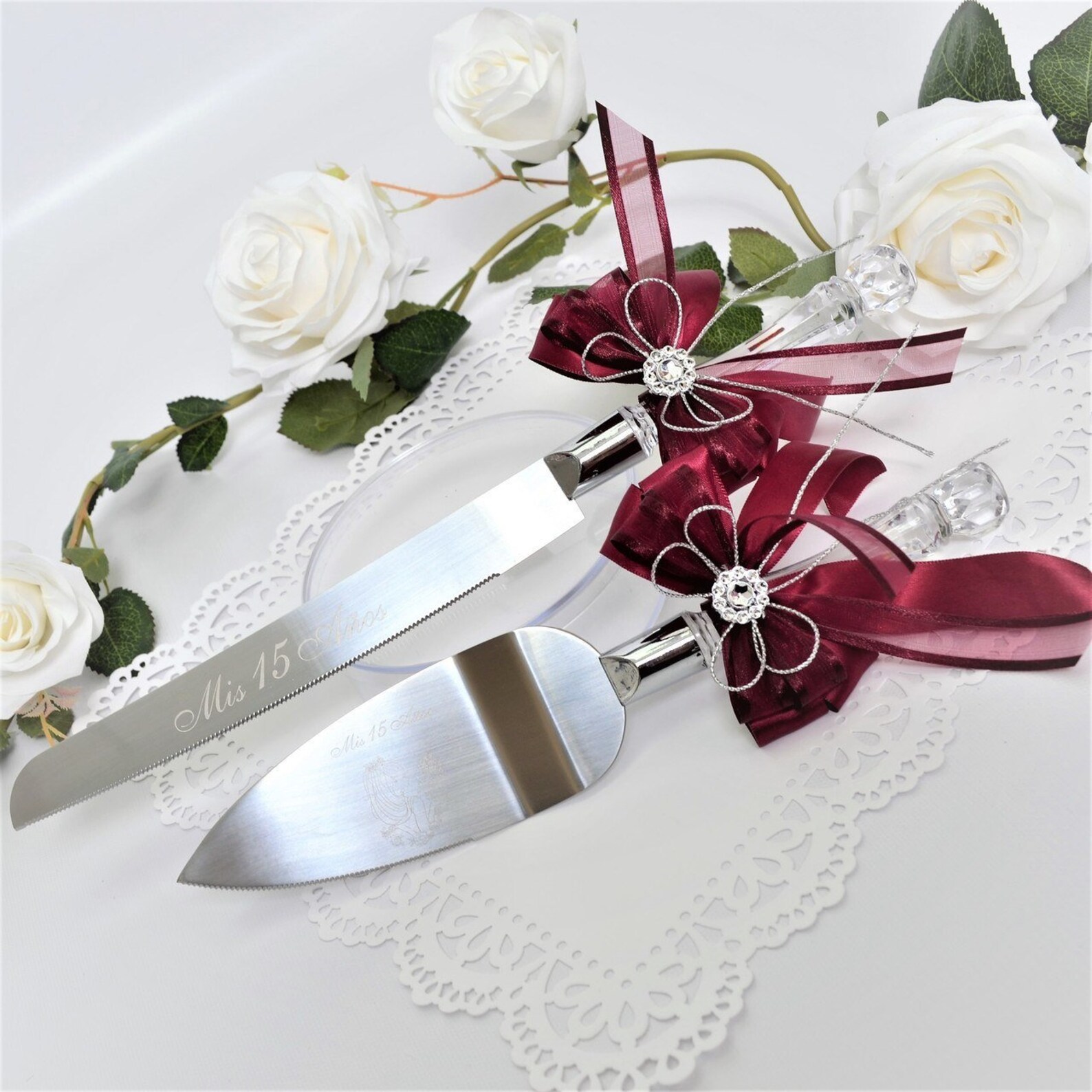 Quinceanera Cake Server & Knife Set CS19 Etsy