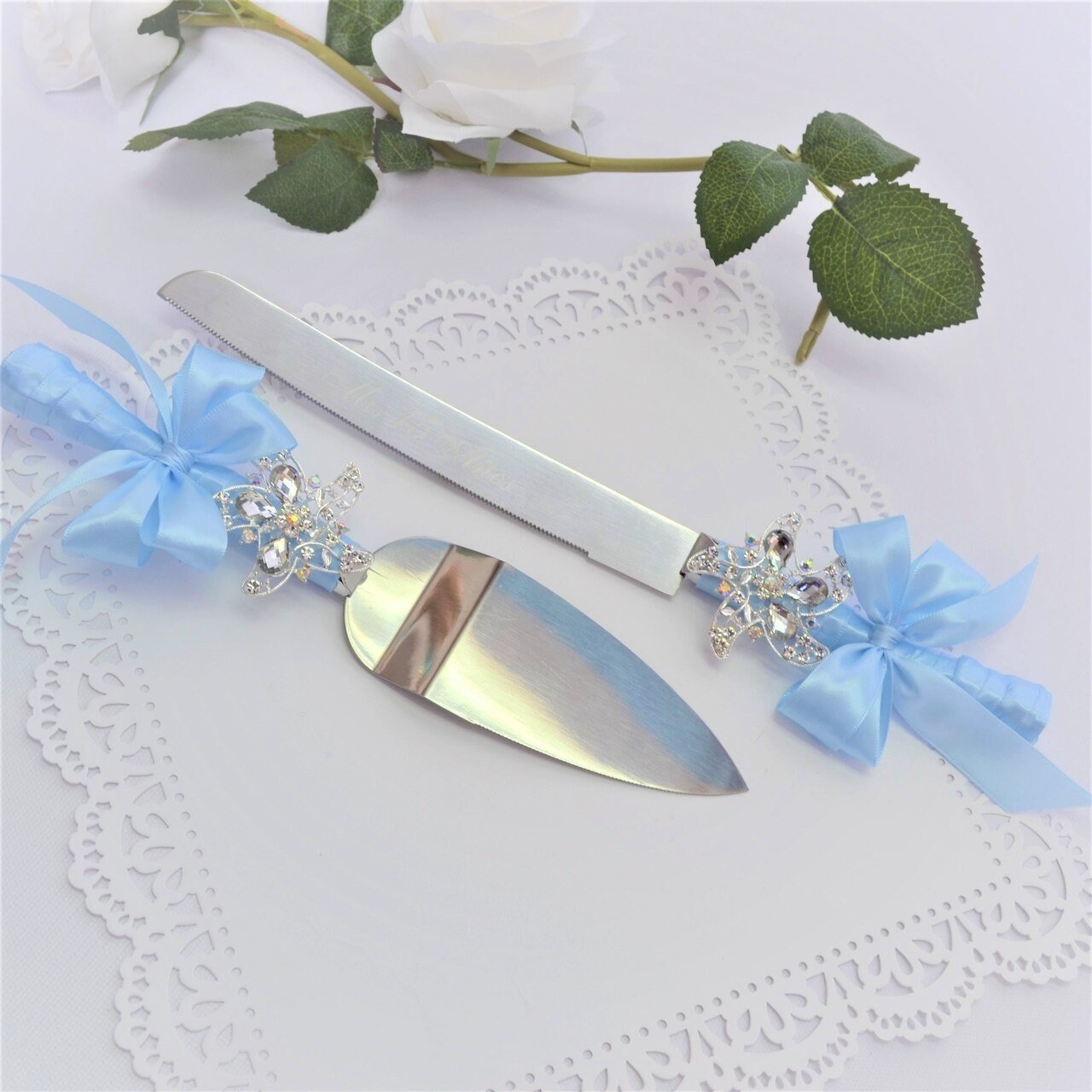 Quinceanera Cake Server & Knife Set CS28 Etsy