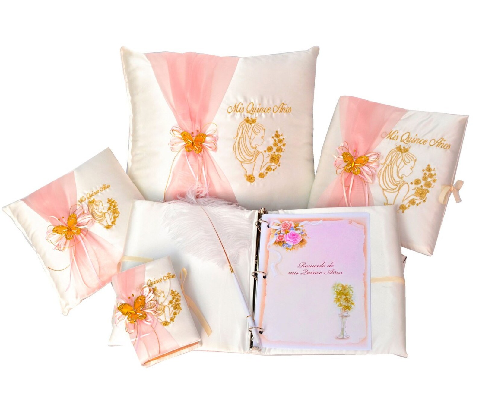Blush Quinceanera Accessories Package Set with Pillows Photo Etsy