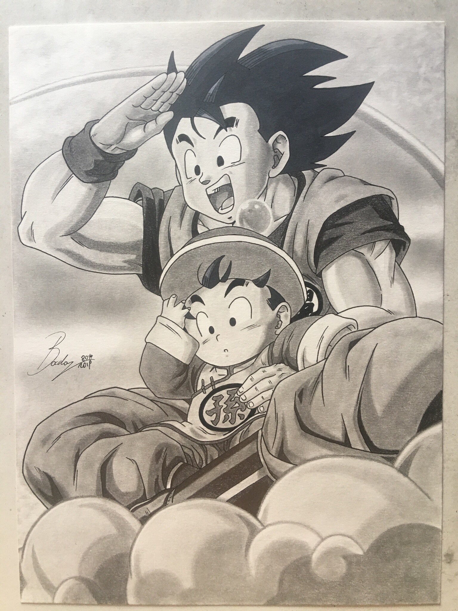 Artwork originale a matita di Goku e Gohan di Dragonball - Etsy España Artwork originale a matita di Goku e Gohan di Dragonball - Etsy España