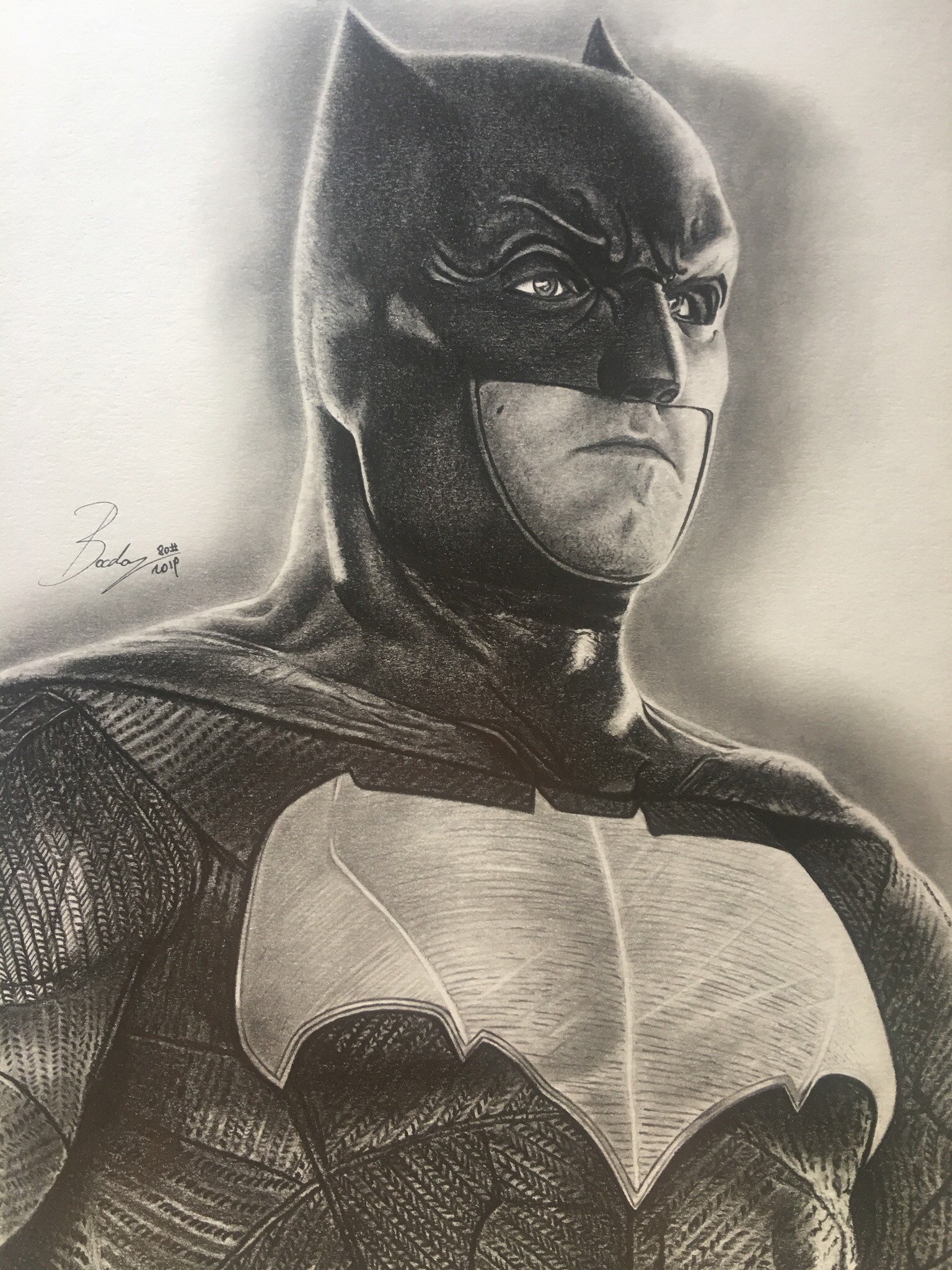 The Batman Drawing (17 hours; Pencil on paper) : r/drawing