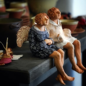 Angel Sitting I (blue)