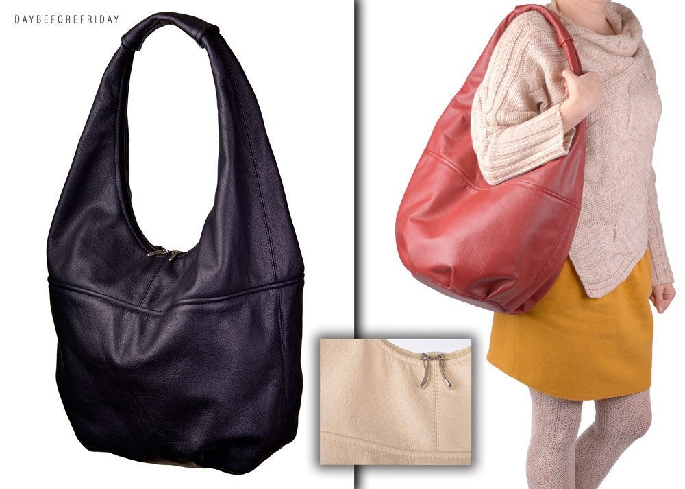 black purse with red inside