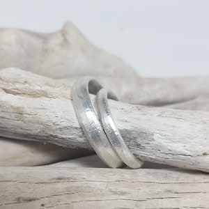 SILVER & STRUCTURE individual wedding rings narrow image 5