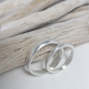 SILVER & STRUCTURE individual wedding rings narrow image 6