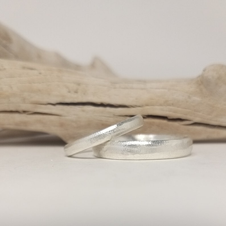 SILVER & STRUCTURE individual wedding rings narrow image 4
