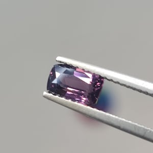 Natural Spinel, 1.04ct. cushion cut,  Deep Purplish gray, No treatment. CD548
