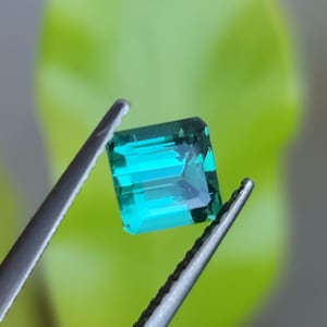 Natural slight Bluish Green LAGOON Tourmaline, 1.16ct. Slight bluish green, bright Tourmaline.  CD1078