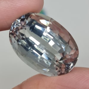 GIA-gecertificeerde natuurlijke sillimaniet-edelsteen van 45,57 kt: ovaal, lichtblauwgroen
