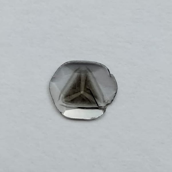 Trapiche diamond. Rare Collectable. Perfect trapiche diamond slice. 0.18ct. collectors item. Natural no treatment. cd682