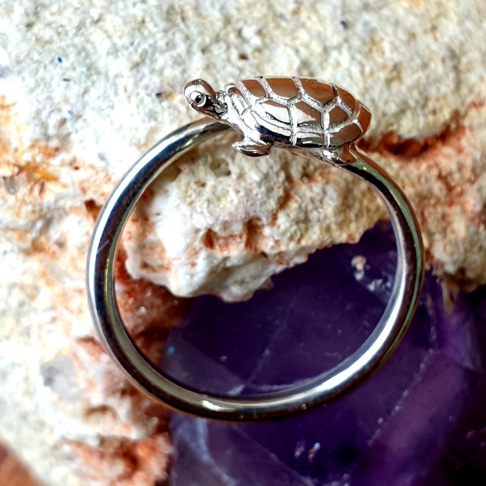 Turtle Ring 925 Sterling Silver Hand Made Adjustable Size. Etsy
