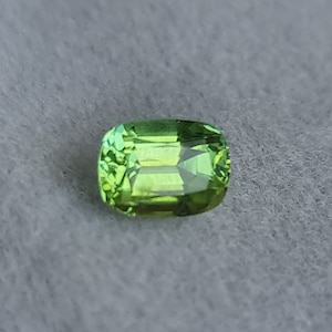 Green Tourmaline, 1.55ct. Bright Gemstone. Excellent Cushion Cut, No treatment. CD1270
