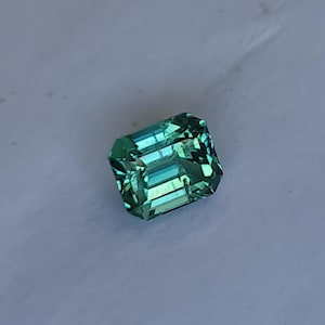 Natural Blue green tourmaline, 1.12ct. Octagon shape. Natural no treatment. CD1817