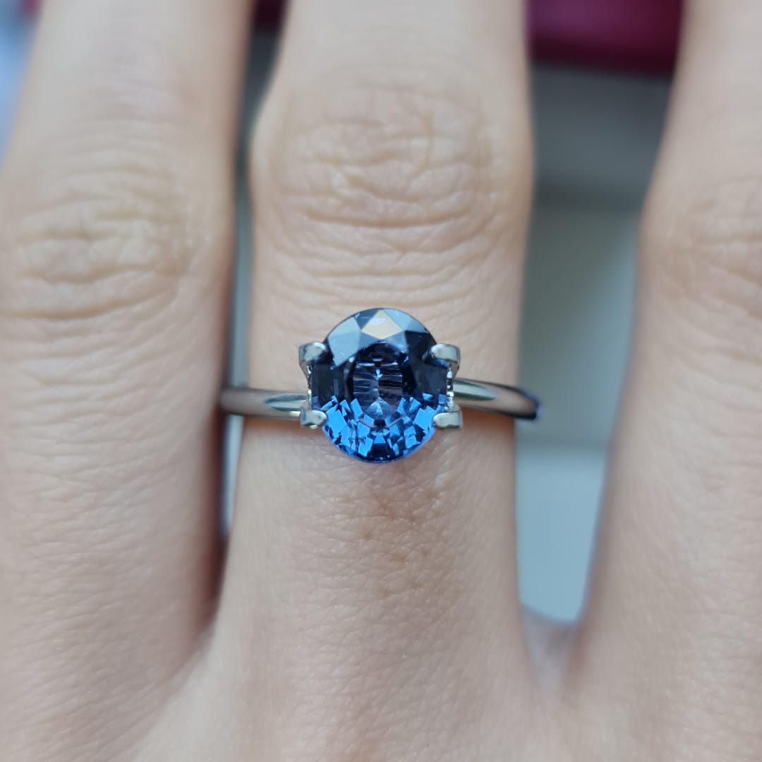2.02ct Cobalt Blue Spinel Gemstone: Oval, Color Shift - Etsy