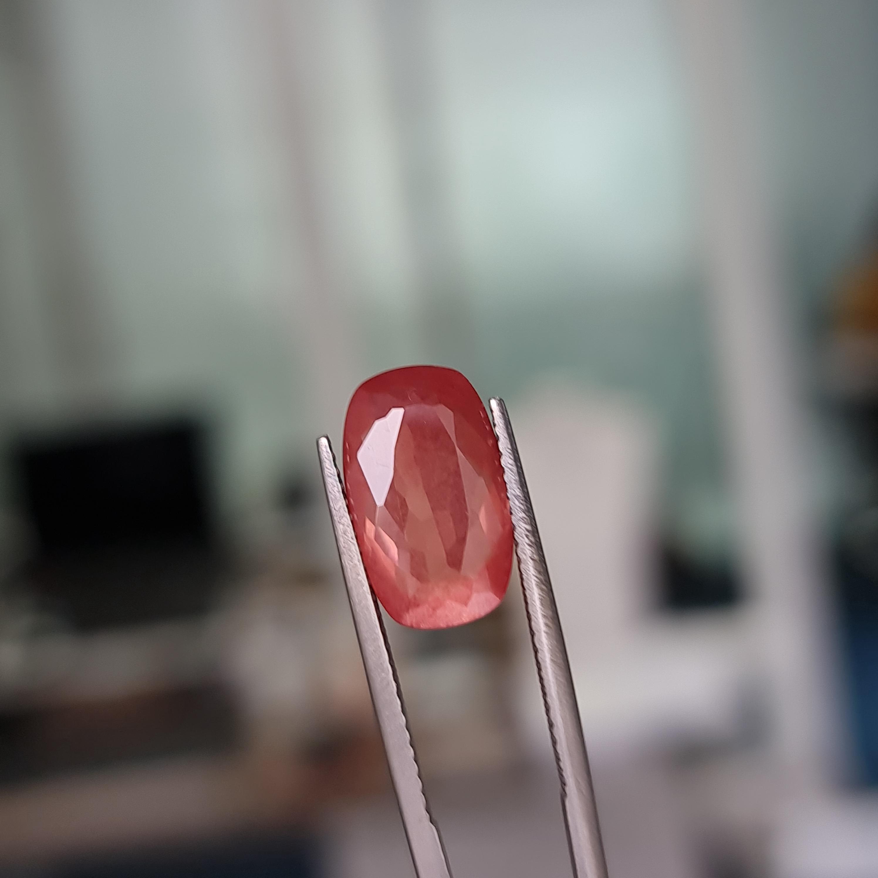 Andésine Orange Naturelle D'Afrique - Pierre Gemme De 4,53 Carats - P298.129T - Non Traitée