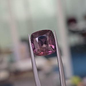 5.87ct Natural deep Purple Spinel, No treatment. Cushion cut. CD1916
