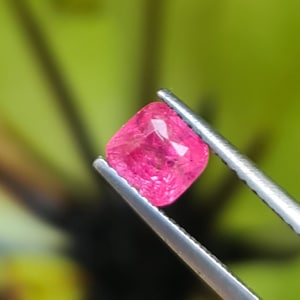 Natural Spinel 1.04ct. Hazy Pink, very calm color.  Cushion shape. Mahenge Spinel CD1408