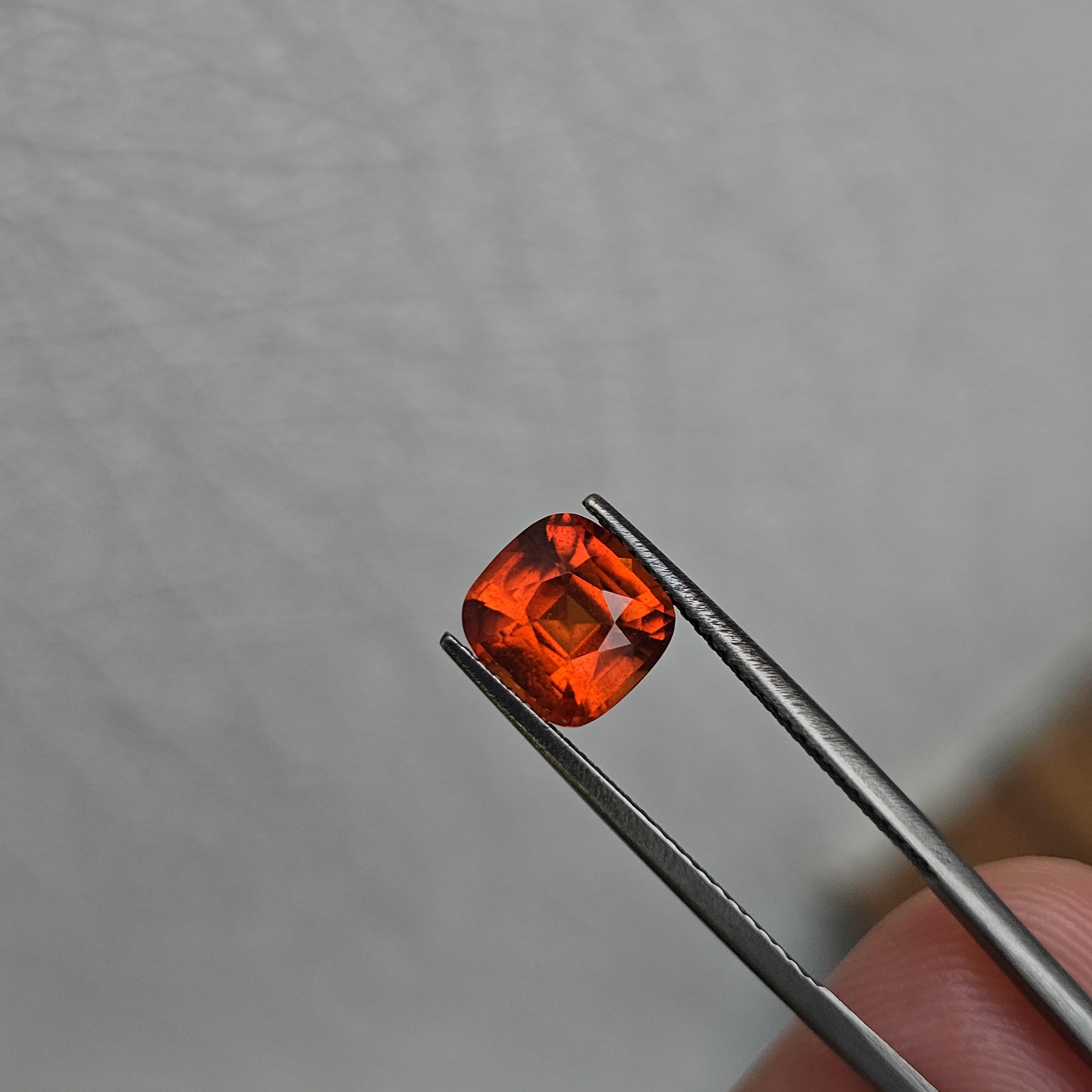 GARNET actof tragedySugar SINA殊Moran 2.84ct Vivid Orange Spessartite Garnet: Rare Mandarin Gemstone
