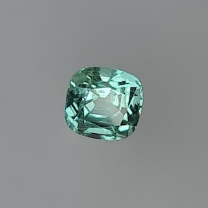 Bluish Green Tourmaline, 1.11ct. Bright Gemstone. Excellent Cushion Cut, No treatment. CD1694