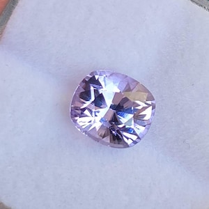 1.69ct Lavender Spinel: Natural Cushion Cut Gemstone (GIT Certified)
