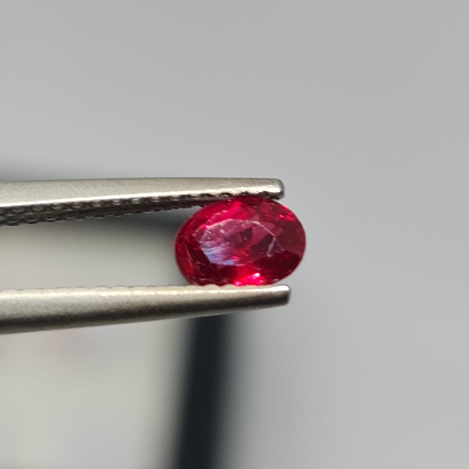 Natural SIAM Ruby, 0.68ct, Oval Shape. Certified, Origin: Siam