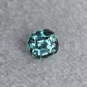Bluish Green Tourmaline, 1.09ct. Bright Gemstone. Excellent Cushion Cut, No treatment. b2801