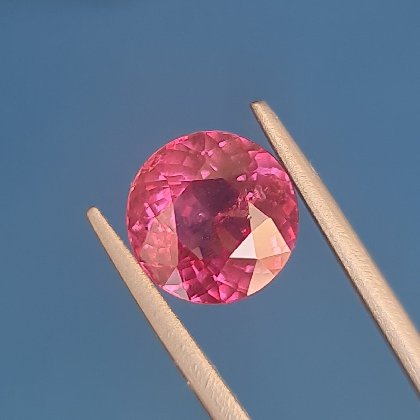 Natural 3.16ct Pink Malaya Garnet: Rare Color Change Gemstone - Etsy