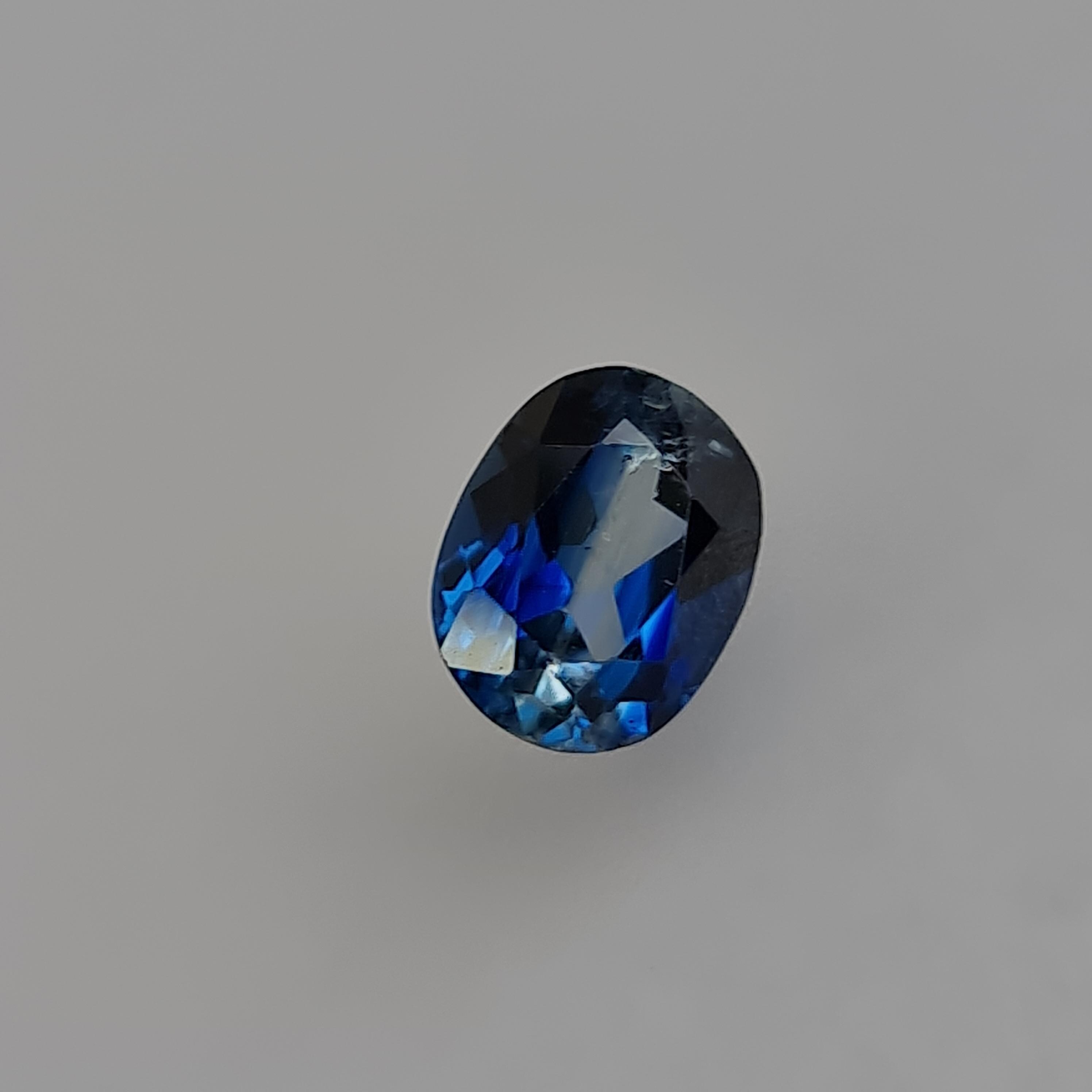 Pietra Preziosa Sfaccettata Taglio Baguette Di Cianite Blu - Foto 4