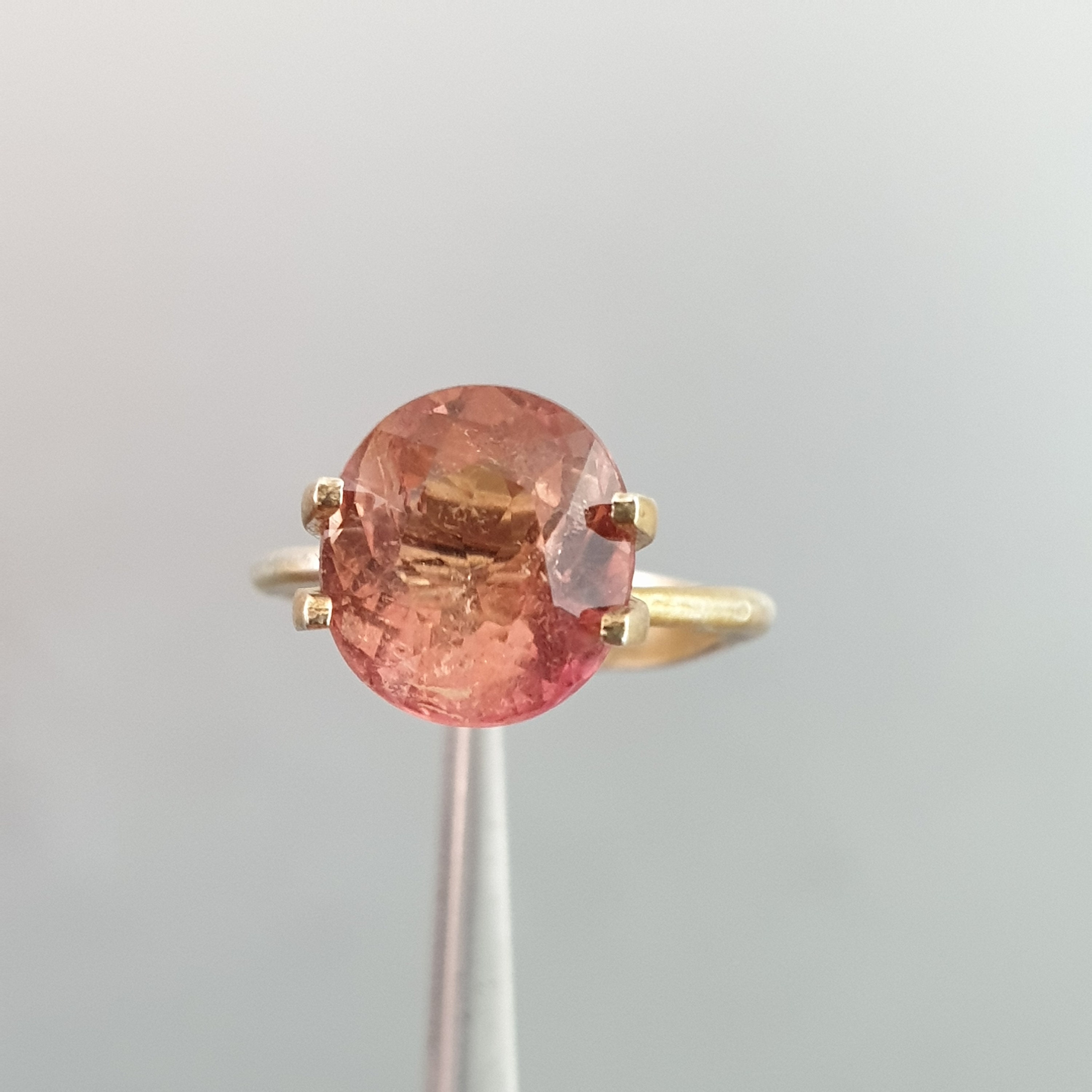 Peach Tourmaline. 4.60ct. Perfect peach color. Natural no Etsy