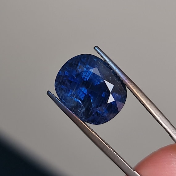 Zaffiro Blu Medio Verde Naturale Da 0.60 Ct, Cuscino, VVS-VS - Foto 9