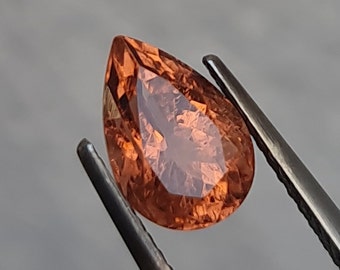 Natural Orange Tourmaline, 1.67ct.Pear Shape. No Treatment. CD1304