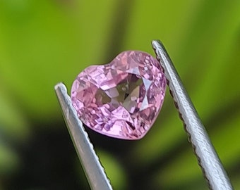 Natural Heart spinel 1.10ct.Pink, very calm color.  Heart shape. Mahenge Spinel CD1082