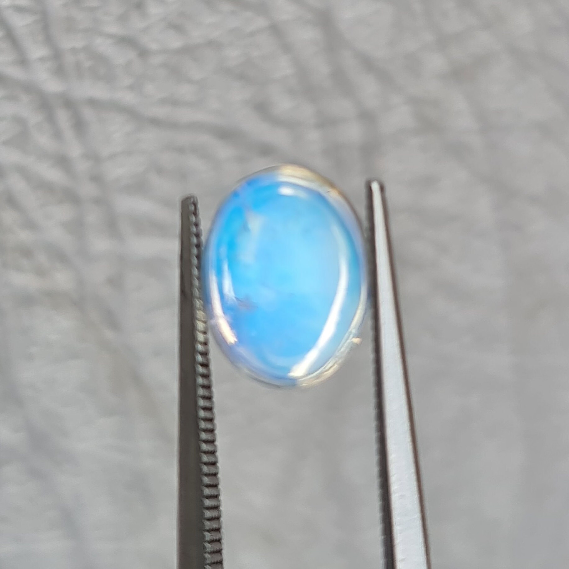 Natural Moonstone 2.47ct: Oval Cabochon With Blue Sheen - Etsy