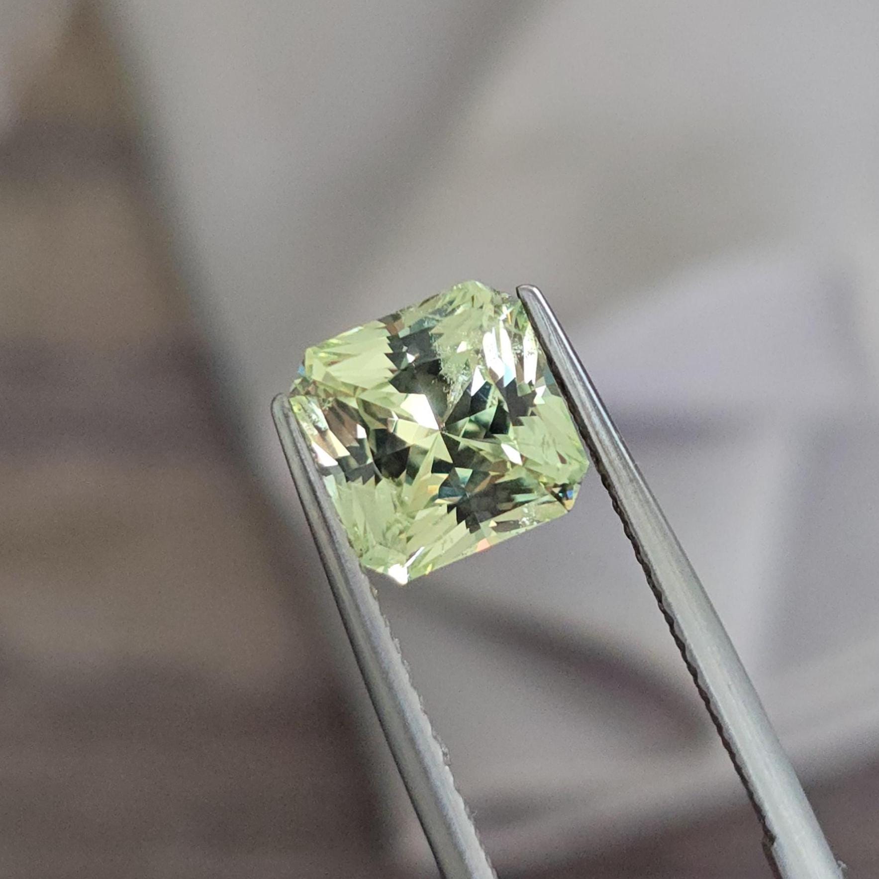 Lime Chrysoberyl, 3.00ct. Rare Color Gemstone. No Treatment