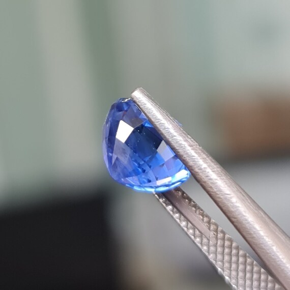 Saphir Vert-bleu Naturel Non Chauffé 1.38 Ct - Ovale 7.7x6mm - Qualité A