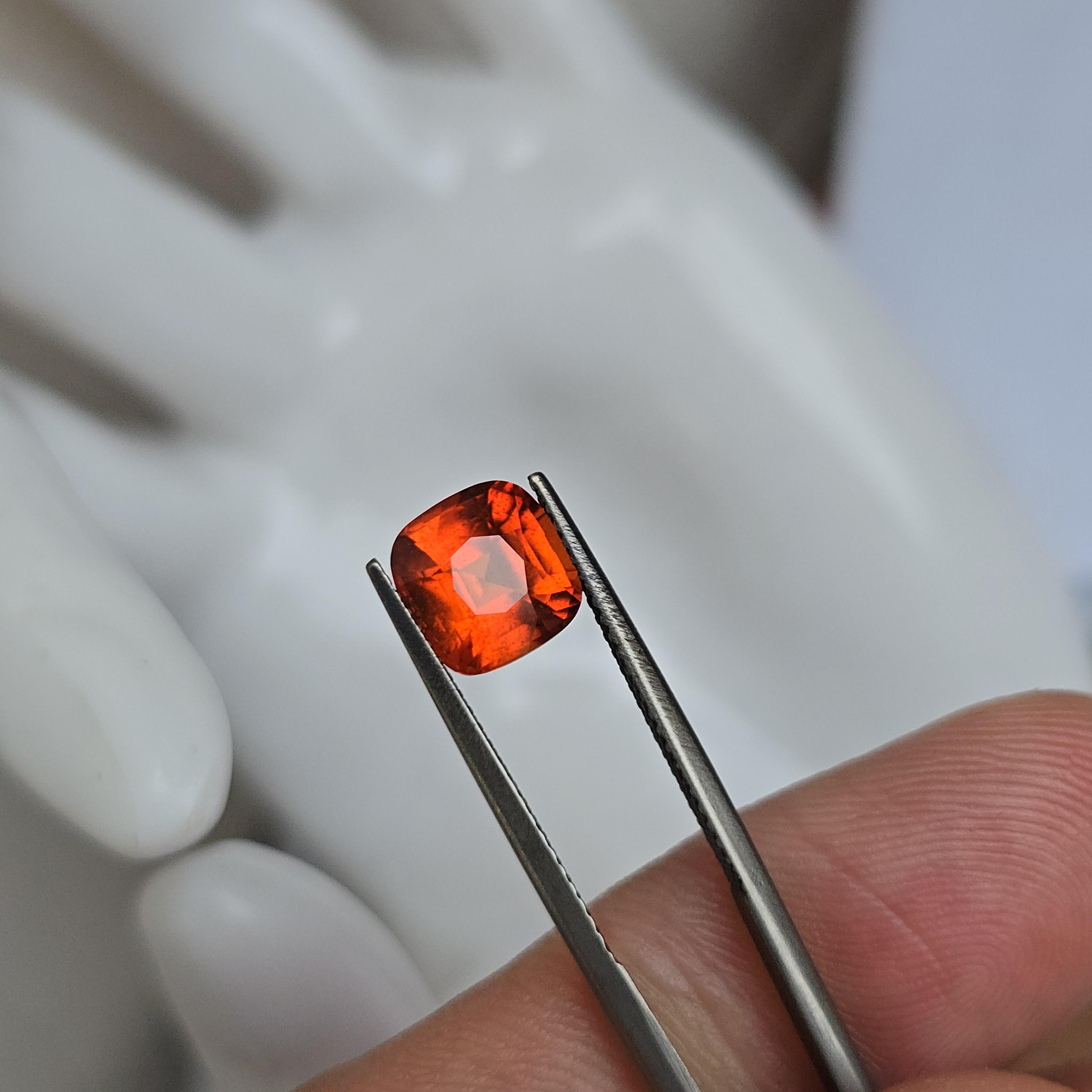 2.84ct Vivid Orange Spessartite Garnet: Rare Mandarin Gemstone