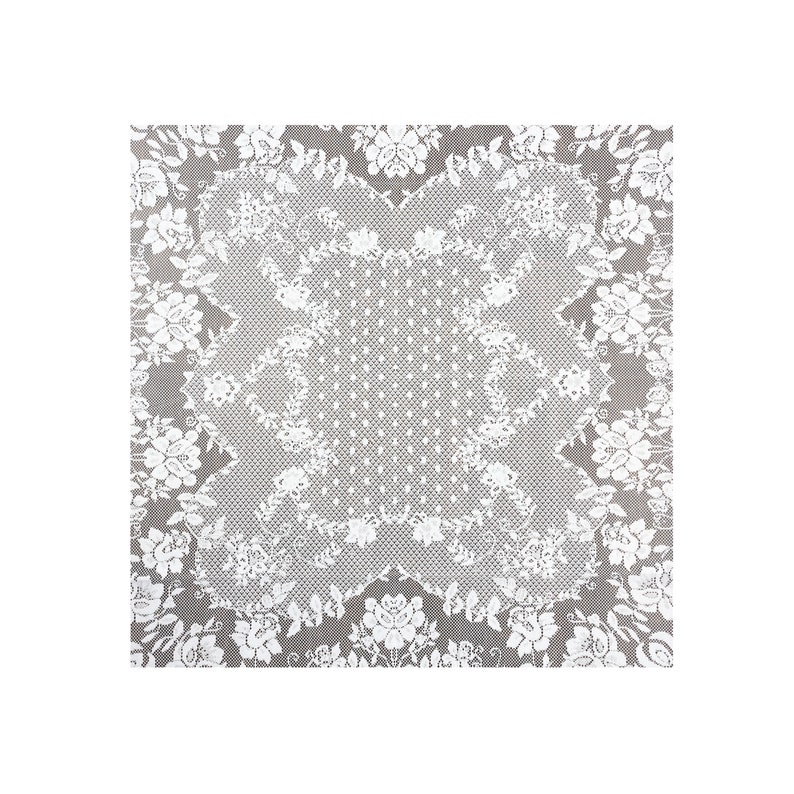 40 Inch Square Lace Small Table topper or table cover for small tables Available in white or cream color classic design image 6