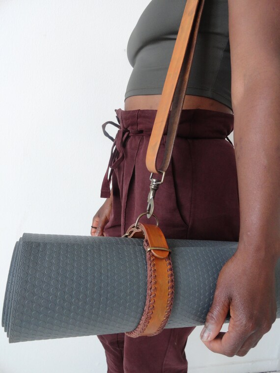 leather yoga mat strap