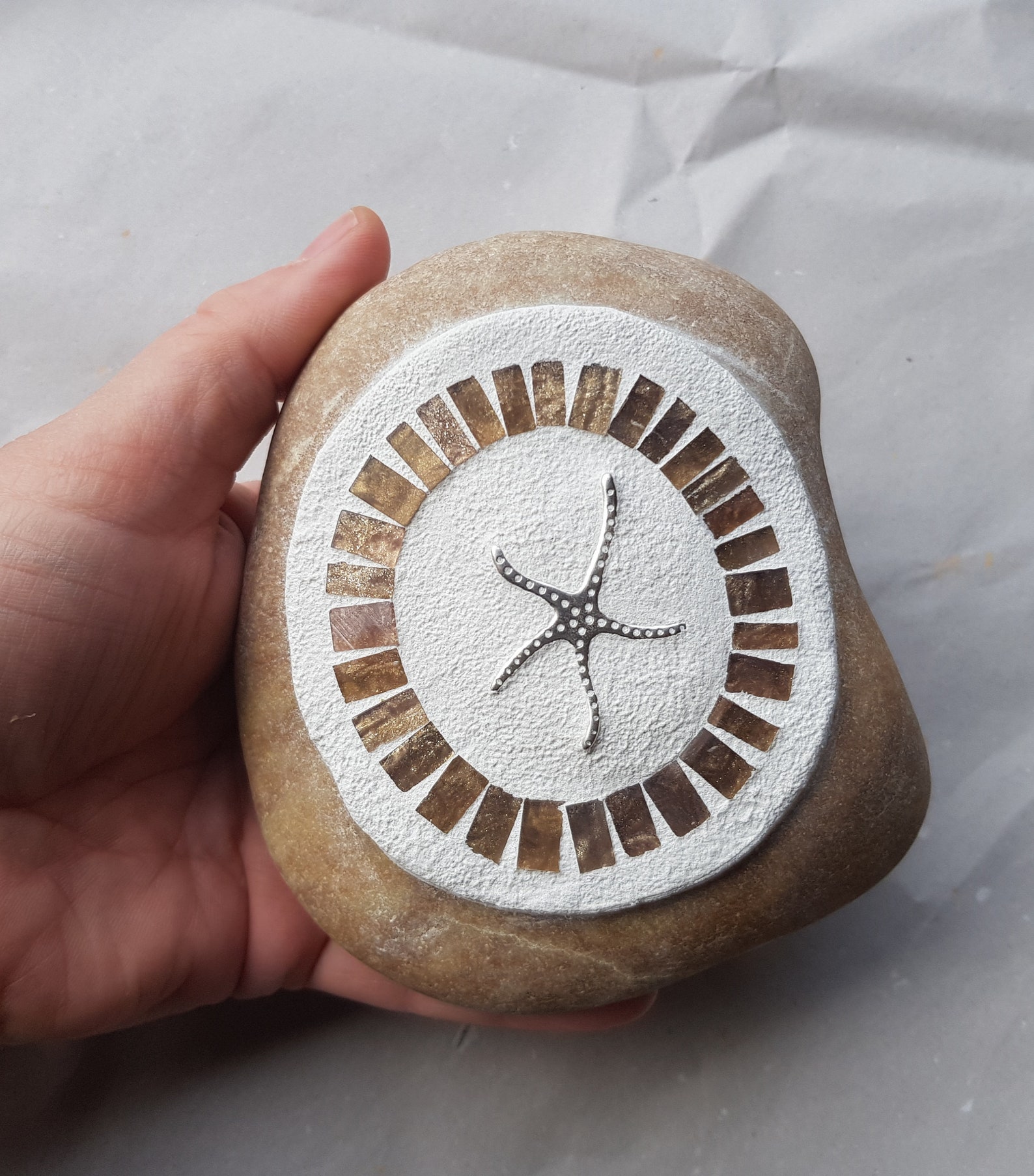 Piedra con estrellas de mar | Etsy