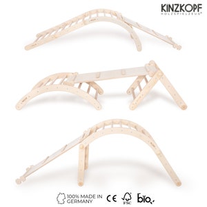 ZAUBERLAND, klein | Modulares Kletterset | Kletterbogen + Kletterdreieck + Rutsche | Varianten wählbar | 100% Made in Germany