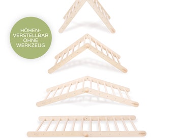 Höhenverstellbares Kletterdreieck nach Pikler Art | ZAUBERHUT | 60 cm | 100% Made in Germany