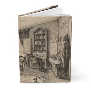 Sherlock Holmes Hardcover Journal Planner Diary Matte - Sherlock Holmes 221B Baker Street