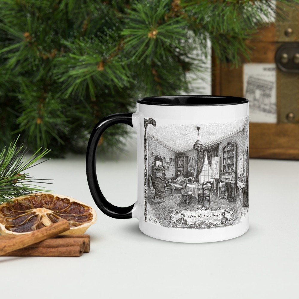 Sherlock Holmes Coffee Mug - Sherlock Holmes 221B Baker Street - Etsy